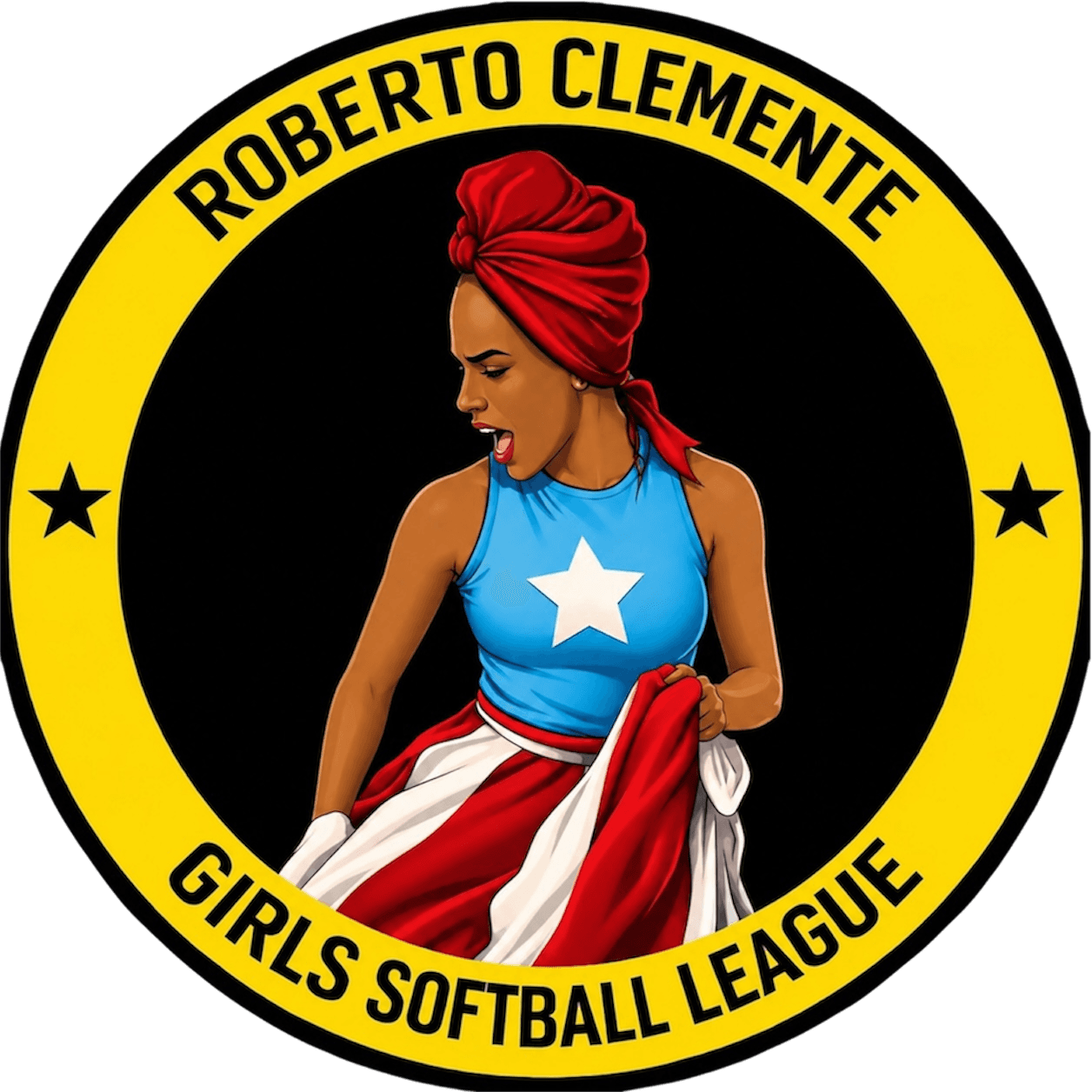 Roberto Clemente Girls Softball League crest