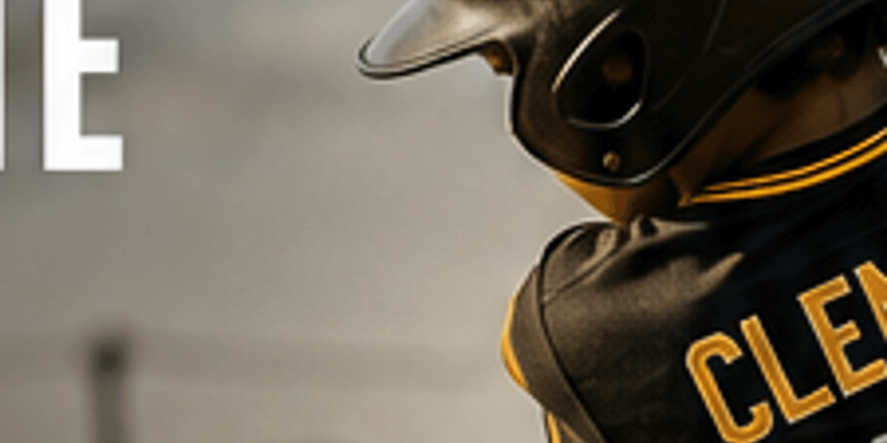 Roberto Clemente Baseball League player swinging under stadium lights